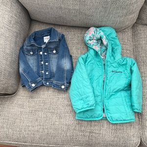 Columbia jacket / Denim jacket bundle